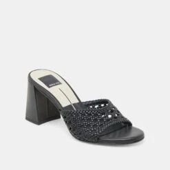 MARGOE HEELS BLACK WOVEN STELLA(Margoe Heels Black Woven Stella) 4 MARGOE HEELS BLACK WOVEN STELLA(Margoe Heels Black Woven Stella) -Dolce Vita Sale Store DOLCEVITA HEELS MARGOE BLACKWOVENSTELLA 01