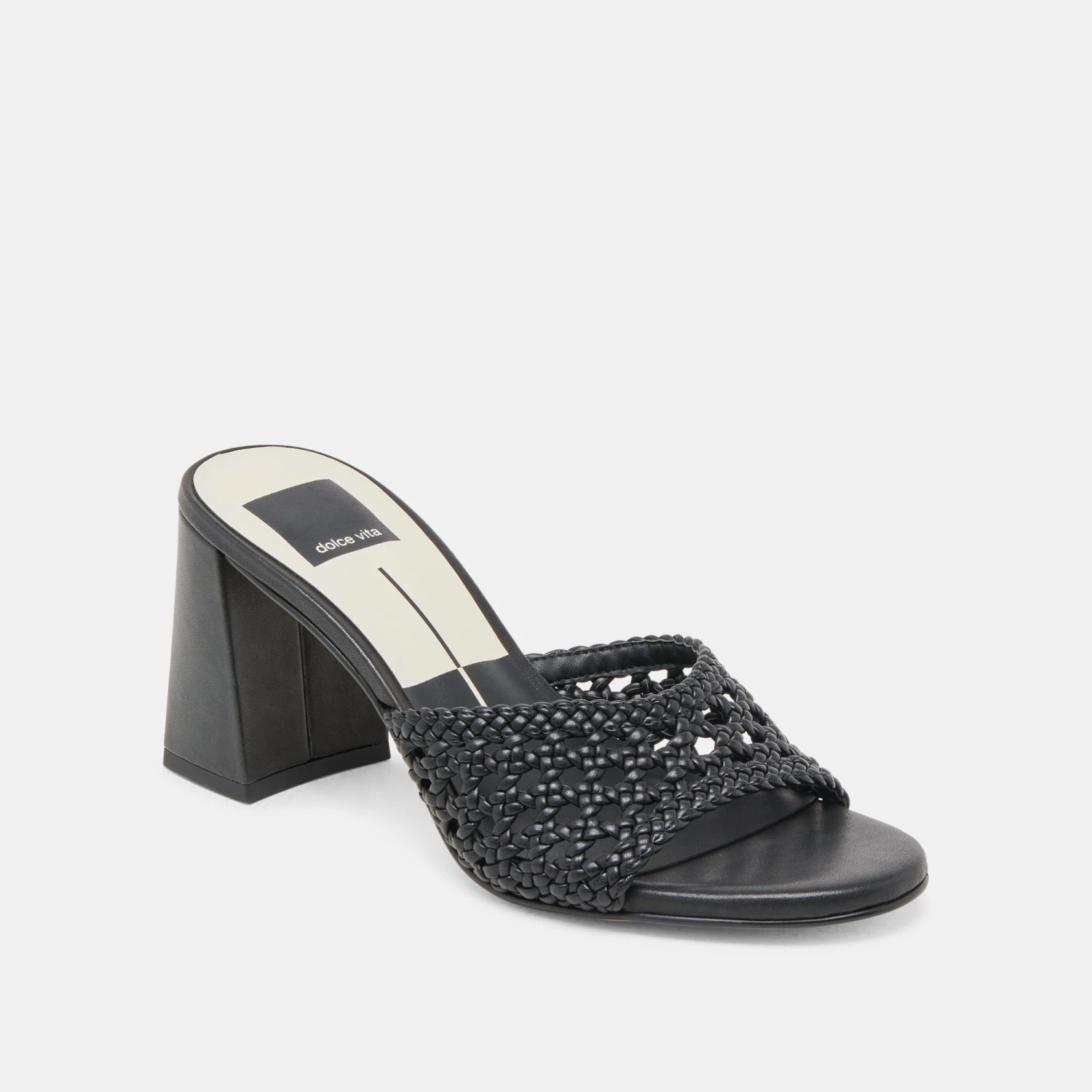 MARGOE HEELS BLACK WOVEN STELLA(Margoe heels black woven stella) MARGOE HEELS BLACK WOVEN STELLA(Margoe Heels Black Woven Stella) -Dolce Vita Sale Store DOLCEVITA HEELS MARGOE BLACKWOVENSTELLA 01