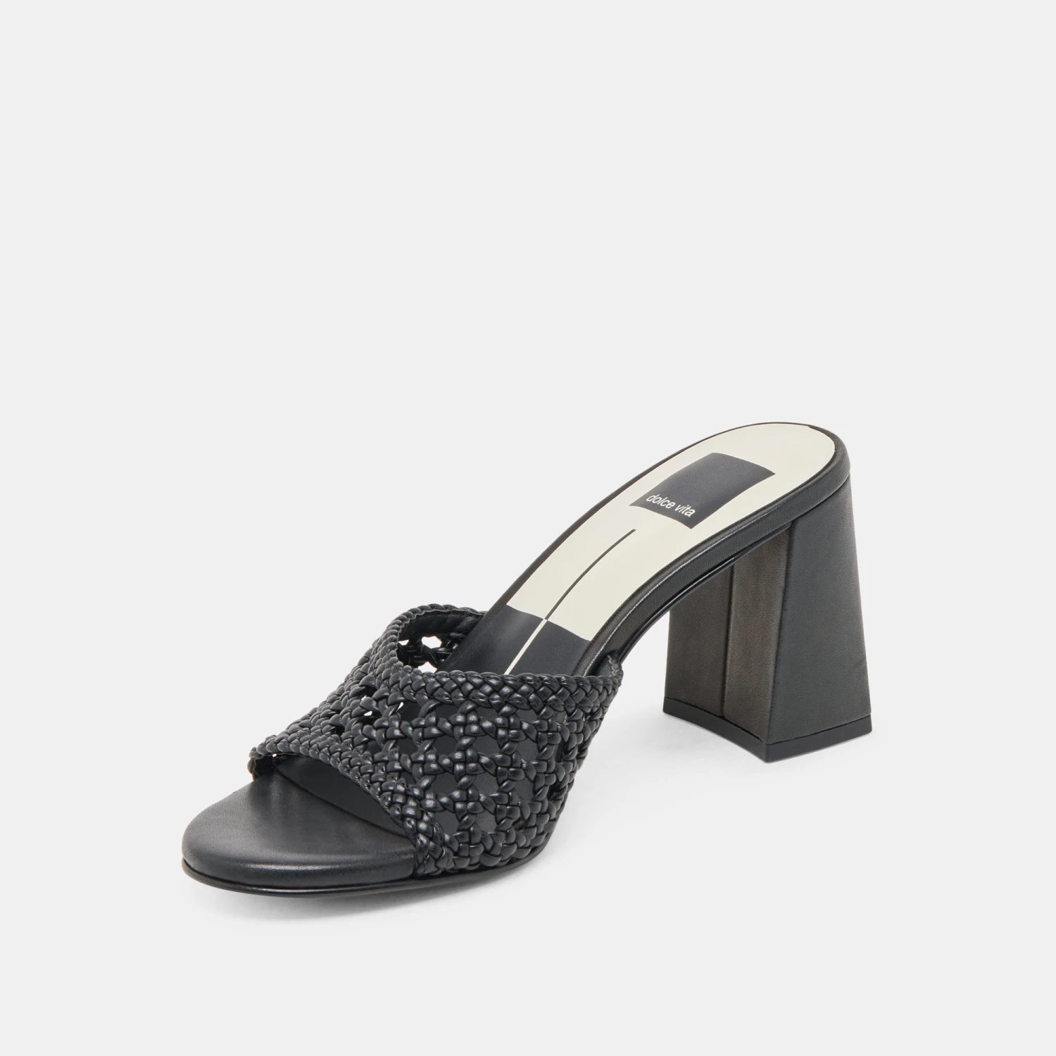 MARGOE HEELS BLACK WOVEN STELLA(Margoe heels black woven stella) MARGOE HEELS BLACK WOVEN STELLA(Margoe Heels Black Woven Stella) -Dolce Vita Sale Store DOLCEVITA HEELS MARGOE BLACKWOVENSTELLA 08