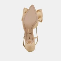 ODELA BOW HEELS NATURAL WOVEN RAFFIA(Odela Bow Heels Natural Woven Raffia) -Dolce Vita Sale Store DOLCEVITA HEELS ODELABOW NATURALRAFFIA 07