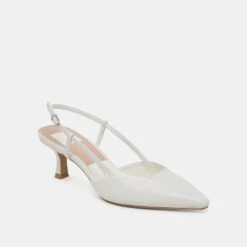 ODELA HEELS WHITE LEATHER(Odela Heels White Leather) -Dolce Vita Sale Store DOLCEVITA HEELS ODELA WHITE LEATHER 01