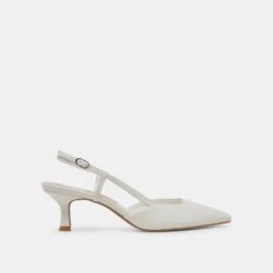 ODELA HEELS WHITE LEATHER(Odela Heels White Leather)