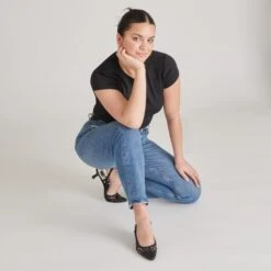 OLYMPA HEELS BLACK STELLA(Olympa Heels Black Stella) -Dolce Vita Sale Store DOLCEVITA HEELS OLYMPA BLACKSTELLA ONFOOT 6