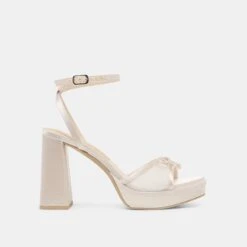 PANDOR HEELS WHITE TULLE(Pandor Heels White Tulle)