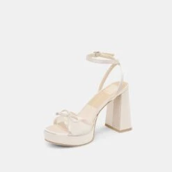 PANDOR HEELS WHITE TULLE(Pandor Heels White Tulle) -Dolce Vita Sale Store DOLCEVITA HEELS PANDOR WHITETULLE 08
