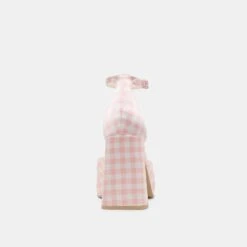 PANDRO X BYRDIE GOLF WIDE HEELS PINK PLAID GINGHAM(Pandro X Byrdie Golf Wide Heels Pink Plaid Gingham) 8 PANDRO X BYRDIE GOLF WIDE HEELS PINK PLAID GINGHAM(Pandro X Byrdie Golf Wide Heels Pink Plaid Gingham) -Dolce Vita Sale Store DOLCEVITA HEELS PANDRO PINKPLAIDGINGHAM 05 8c41d1ed 06ff 4752 86fe c2368ebb4ac8