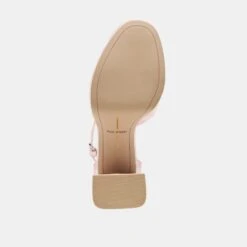 PANDRO X BYRDIE GOLF HEELS PINK PLAID GINGHAM(Pandro X Byrdie Golf Heels Pink Plaid Gingham) -Dolce Vita Sale Store DOLCEVITA HEELS PANDRO PINKPLAIDGINGHAM 07