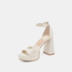 PANDRO WIDE HEELS WHITE SATIN(Pandro Wide Heels White Satin) -Dolce Vita Sale Store DOLCEVITA HEELS PANDRO WHITE SATIN 08 b064eff3 7853 4acd bcea b54e7ba3a82c