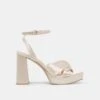 PARLO HEELS IVORY SATIN(Parlo Heels Ivory Satin) -Dolce Vita Sale Store DOLCEVITA HEELS PARLO IVORYSATIN 02