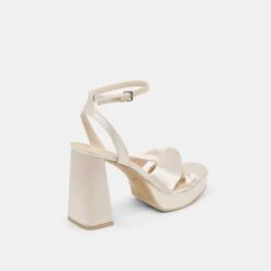 PARLO HEELS IVORY SATIN(Parlo Heels Ivory Satin) -Dolce Vita Sale Store DOLCEVITA HEELS PARLO IVORYSATIN 03