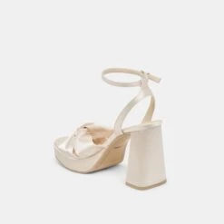 PARLO HEELS IVORY SATIN(Parlo Heels Ivory Satin) -Dolce Vita Sale Store DOLCEVITA HEELS PARLO IVORYSATIN 09