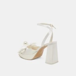 PATTON HEELS IVORY SATIN(Patton Heels Ivory Satin) 10 PATTON HEELS IVORY SATIN(Patton Heels Ivory Satin) -Dolce Vita Sale Store DOLCEVITA HEELS PATTON IVORY SATIN 09