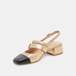 PATZY HEELS GOLD MULTI LEATHER(Patzy Heels Gold Multi Leather) -Dolce Vita Sale Store DOLCEVITA HEELS PATZY GOLD MULTI LEATHER 08