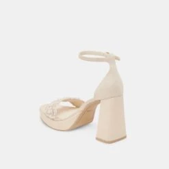 PELTIN PEARL HEELS VANILLA WOVEN RAFFIA(Peltin Pearl Heels Vanilla Woven Raffia) -Dolce Vita Sale Store DOLCEVITA HEELS PELTINPEARL VANILLAWOVENRAFFIA 09