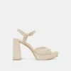 PEYTEN WIDE HEELS CREME WOVEN STELLA(Peyten Wide Heels Creme Woven Stella) -Dolce Vita Sale Store DOLCEVITA HEELS PEYTEN CREMEWOVENSTELLA 02