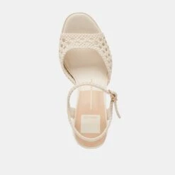 PEYTEN WIDE HEELS CREME WOVEN STELLA(Peyten Wide Heels Creme Woven Stella) -Dolce Vita Sale Store DOLCEVITA HEELS PEYTEN CREMEWOVENSTELLA 06