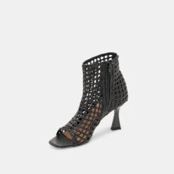QUIN HEELS BLACK WOVEN LEATHER(Quin Heels Black Woven Leather) 5 QUIN HEELS BLACK WOVEN LEATHER(Quin Heels Black Woven Leather) -Dolce Vita Sale Store DOLCEVITA HEELS QUIN BLACKWOVENLEATHER 08