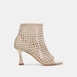 QUIN HEELS BONE WOVEN LEATHER(Quin Heels Bone Woven Leather)