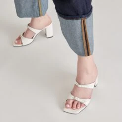 SHANE HEELS OFF WHITE CRINKLE PATENT(Shane Heels Off White Crinkle Patent) 6 SHANE HEELS OFF WHITE CRINKLE PATENT(Shane Heels Off White Crinkle Patent) -Dolce Vita Sale Store DOLCEVITA HEELS SHANE OFFWHITECRINKLEPATENT ONFOOT 1