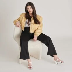 SHANE HEELS OFF WHITE CRINKLE PATENT(Shane Heels Off White Crinkle Patent) 5 SHANE HEELS OFF WHITE CRINKLE PATENT(Shane Heels Off White Crinkle Patent) -Dolce Vita Sale Store DOLCEVITA HEELS SHANE OFFWHITECRINKLEPATENT ONFOOT 4