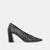 TANYA HEELS BLACK WOVEN LEATHER(Tanya Heels Black Woven Leather) 1 TANYA HEELS BLACK WOVEN LEATHER(Tanya Heels Black Woven Leather) -Dolce Vita Sale Store DOLCEVITA HEELS TANYA BLACKWOVENLEATHER 02