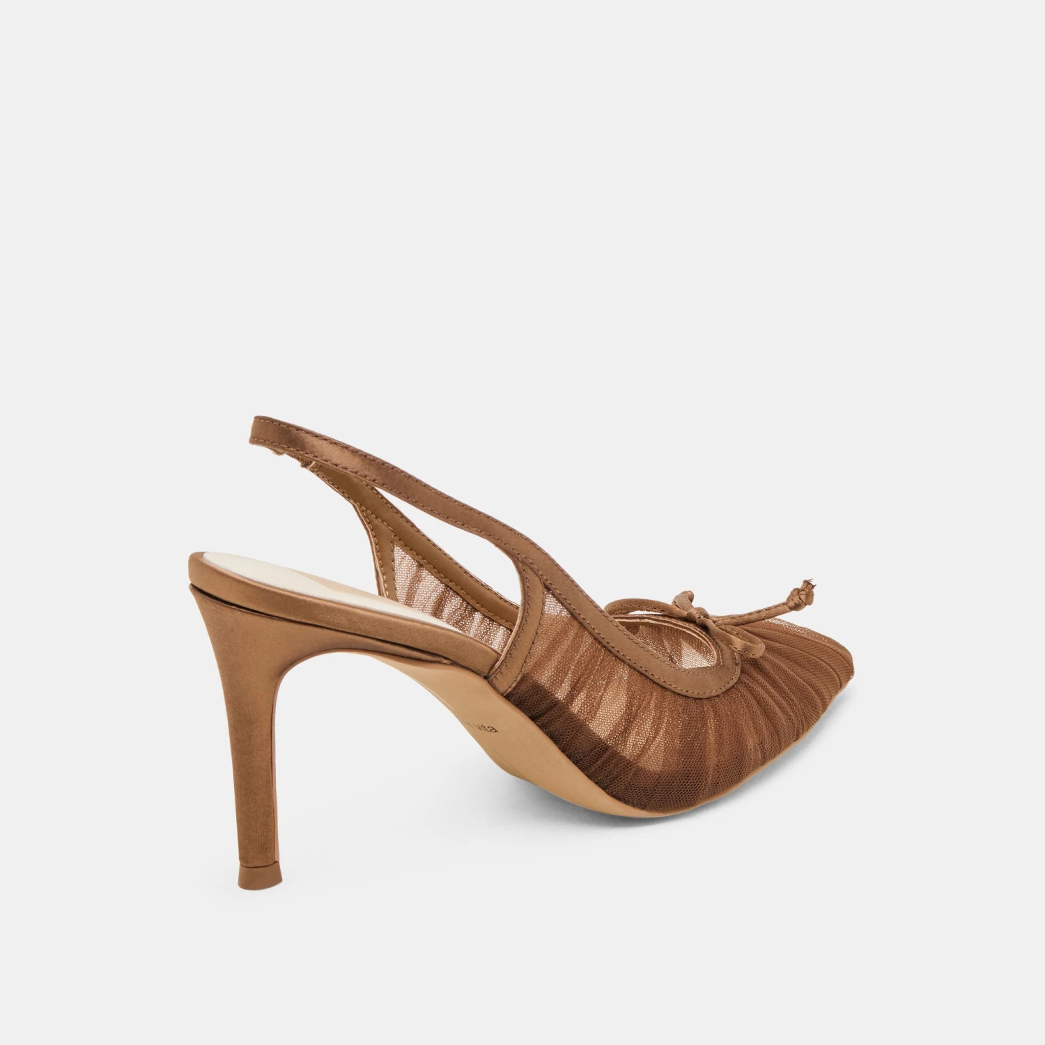 YELA HEELS MID BROWN TULLE(Yela heels mid brown tulle) YELA HEELS MID BROWN TULLE(Yela Heels Mid Brown Tulle) -Dolce Vita Sale Store DOLCEVITA HEELS YELA MIDBROWNTULLE 03
