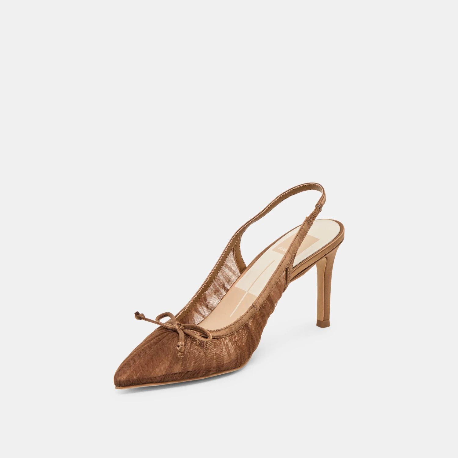 YELA HEELS MID BROWN TULLE(Yela heels mid brown tulle) YELA HEELS MID BROWN TULLE(Yela Heels Mid Brown Tulle) -Dolce Vita Sale Store DOLCEVITA HEELS YELA MIDBROWNTULLE 08