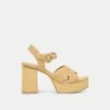 BETY HEELS LT NATURAL WOVEN RAFFIA(Bety Heels Lt Natural Woven Raffia) -Dolce Vita Sale Store DOLCEVITA HEEL BETY LTNATURALWOVENRAFFIA 02