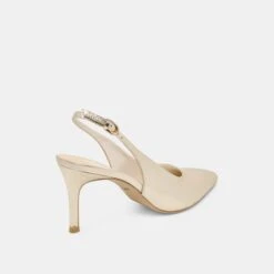 ELASI HEELS LIGHT GOLD CRINKLE PATENT(Elasi Heels Light Gold Crinkle Patent) -Dolce Vita Sale Store DOLCEVITA HEEL ELASI LIGHTGOLDCRINKLEPATENT 03