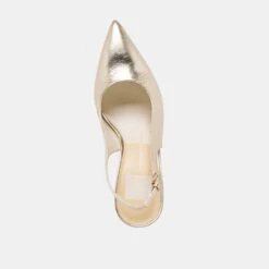 ELASI HEELS LIGHT GOLD CRINKLE PATENT(Elasi Heels Light Gold Crinkle Patent) -Dolce Vita Sale Store DOLCEVITA HEEL ELASI LIGHTGOLDCRINKLEPATENT 06