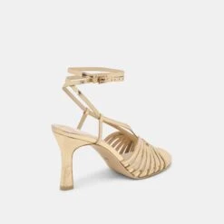 NIVANA HEELS GOLD DISTRESSED LEATHER(Nivana Heels Gold Distressed Leather) -Dolce Vita Sale Store DOLCEVITA HEEL NIVANA GOLDDISTRESSEDLEATHER 03
