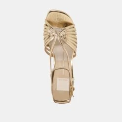 NIVANA HEELS GOLD DISTRESSED LEATHER(Nivana Heels Gold Distressed Leather) -Dolce Vita Sale Store DOLCEVITA HEEL NIVANA GOLDDISTRESSEDLEATHER 06