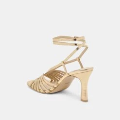 NIVANA HEELS GOLD DISTRESSED LEATHER(Nivana Heels Gold Distressed Leather) -Dolce Vita Sale Store DOLCEVITA HEEL NIVANA GOLDDISTRESSEDLEATHER 09