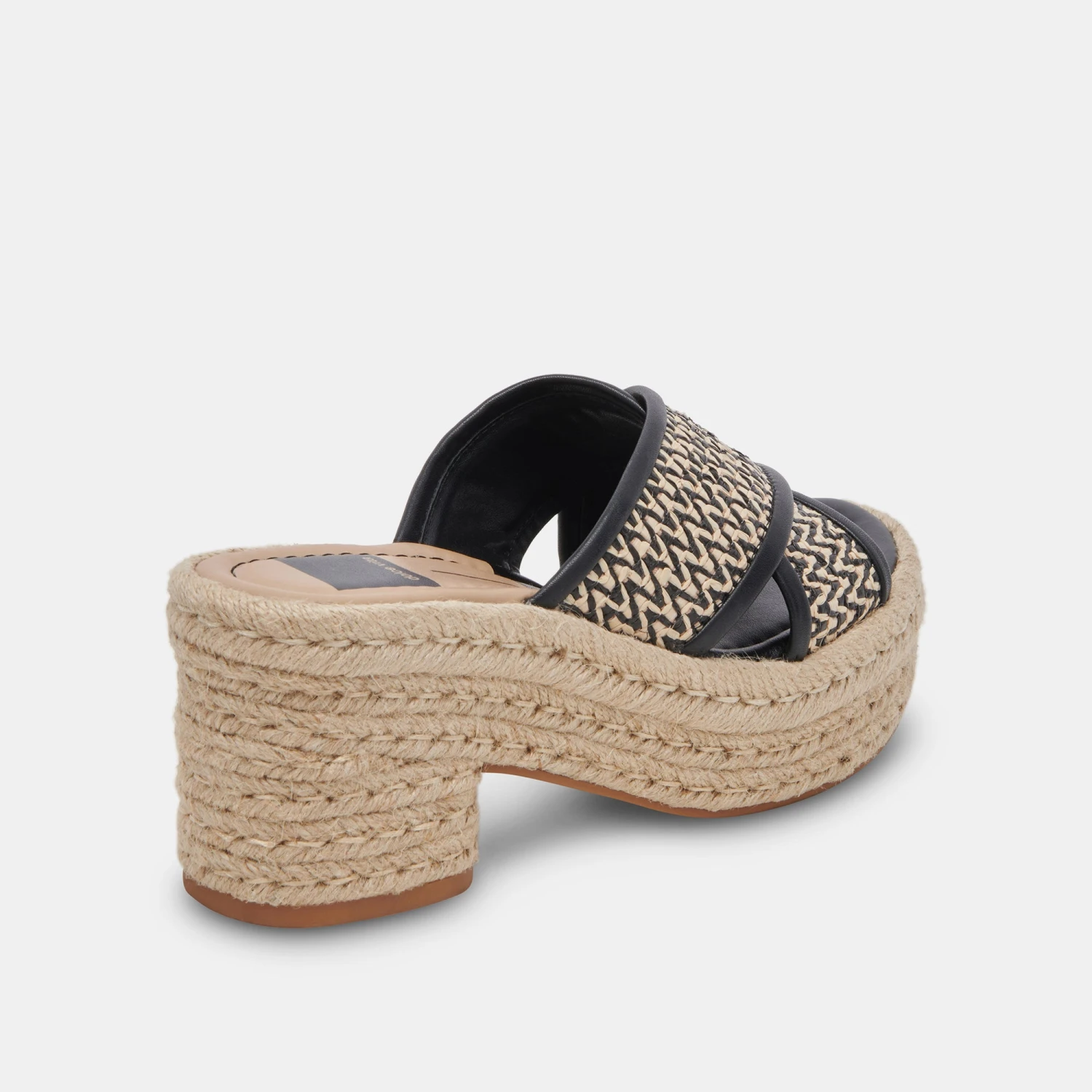 ELDORA HEELS WHITE BLACK RAFFIA(Eldora heels white black raffia) ELDORA HEELS WHITE BLACK RAFFIA(Eldora Heels White Black Raffia) -Dolce Vita Sale Store DOLCEVITA SANDALS ELDORA WHITEBLACKRAFFIA 03