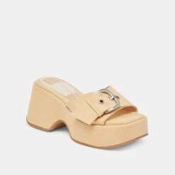 GISEL HEELS LT NATURAL WOVEN RAFFIA(Gisel Heels Lt Natural Woven Raffia) -Dolce Vita Sale Store DOLCEVITA SANDAL GISEL LTNATURALWOVENRAFFIA 01