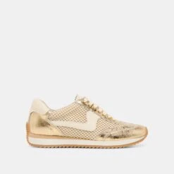 B.NTCD MESH SNEAKERS GOLD WOVEN MESH(B Ntcd Mesh Sneakers Gold Woven Mesh)