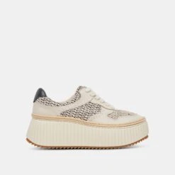 DANDI SNEAKERS BLACK NATURAL RAFFIA(Dandi Sneakers Black Natural Raffia)