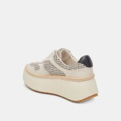 DANDI SNEAKERS BLACK NATURAL RAFFIA(Dandi Sneakers Black Natural Raffia) -Dolce Vita Sale Store DOLCEVITA SNEAKERS DANDI BLACK NATURALRAFFIA 08