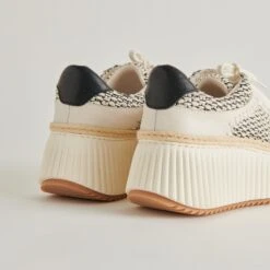 DANDI SNEAKERS BLACK NATURAL RAFFIA(Dandi Sneakers Black Natural Raffia) -Dolce Vita Sale Store DOLCEVITA SNEAKERS DANDI BLACK NATURALRAFFIA DETAILS 03