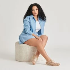 DANIE EYELET PERF SNEAKERS CAMEL SUEDE(Danie Eyelet Perf Sneakers Camel Suede) -Dolce Vita Sale Store DOLCEVITA SNEAKERS DANIEEYELETPERF CAMELSUEDE ONFOOT 02 c1935bf0 270c 4e9a 9400 da5a37bbb7de