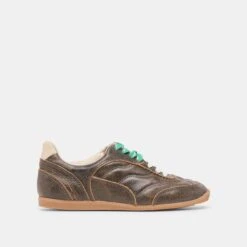 LAINI SNEAKERS BROWN DISTRESSED LEATHER(Laini Sneakers Brown Distressed Leather)