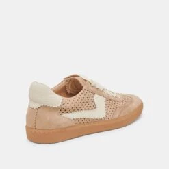NOTICE EYELET PERF SNEAKERS CAMEL SUEDE(Notice Eyelet Perf Sneakers Camel Suede) -Dolce Vita Sale Store DOLCEVITA SNEAKERS NOTICEEYELETPERF CAMELSUEDE 03
