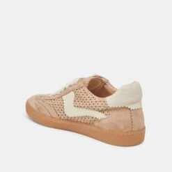 NOTICE EYELET PERF SNEAKERS CAMEL SUEDE(Notice Eyelet Perf Sneakers Camel Suede) -Dolce Vita Sale Store DOLCEVITA SNEAKERS NOTICEEYELETPERF CAMELSUEDE 09