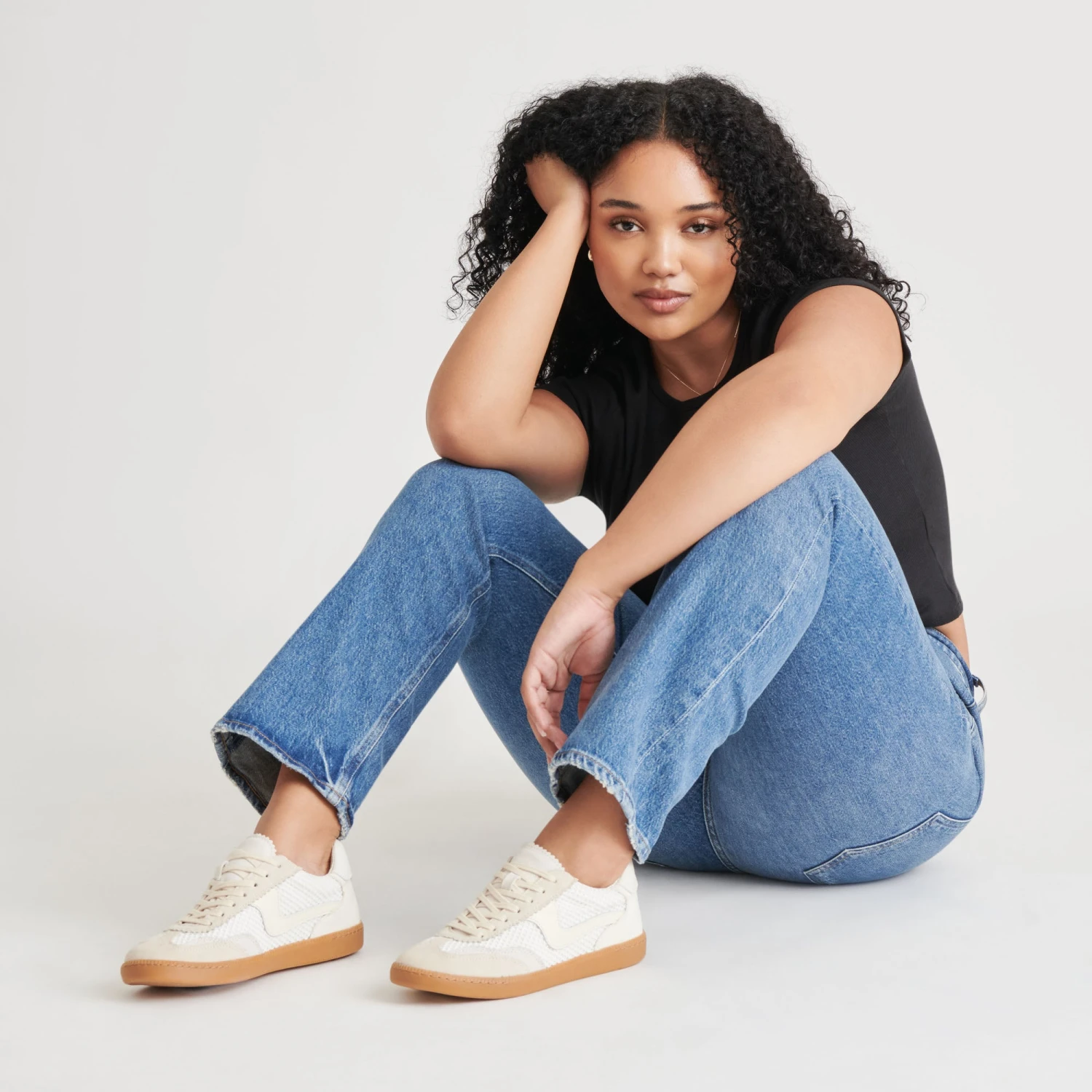 NOTICE MESH SNEAKERS WHITE WOVEN MESH(Notice mesh sneakers white woven mesh) NOTICE MESH SNEAKERS WHITE WOVEN MESH(Notice Mesh Sneakers White Woven Mesh) -Dolce Vita Sale Store DOLCEVITA SNEAKERS NOTICEMESH IVORYWOVENMESH ONFOOT 02