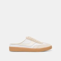 NOTICE SLIDE SNEAKERS IVORY MULTI SUEDE(Notice Slide Sneakers Ivory Multi Suede)