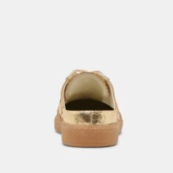 NOTICE SLIDE SNEAKERS GOLD DISTRESSED LEATHER(Notice Slide Sneakers Gold Distressed Leather) -Dolce Vita Sale Store DOLCEVITA SNEAKERS NOTICESLIDE GOLDDISTRESSEDLEATHER 05