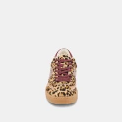 NOTICE STITCH SNEAKERS BURGUNDY LEOPARD CALF HAIR(Notice Stitch Sneakers Burgundy Leopard Calf Hair) -Dolce Vita Sale Store DOLCEVITA SNEAKERS NOTICESTITCH BURGUNDYLEOPARDCALFHAIR 04