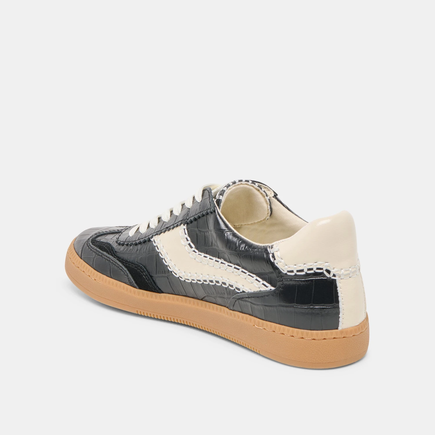 NOTICE STITCH SNEAKERS NOIR CROCO EMBOSSED LEATHER(Notice stitch sneakers noir croco embossed leather) NOTICE STITCH SNEAKERS NOIR CROCO EMBOSSED LEATHER(Notice Stitch Sneakers Noir Croco Embossed Leather) -Dolce Vita Sale Store DOLCEVITA SNEAKERS NOTICESTITCH NOIRCROCOEMBOSSEDLEATHER 08