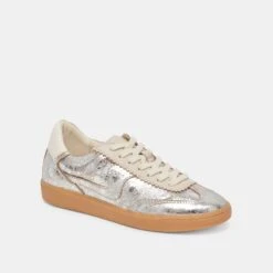 NOTICE SNEAKERS SILVER DISTRESSED LEATHER(Notice Sneakers Silver Distressed Leather) -Dolce Vita Sale Store DOLCEVITA SNEAKERS NOTICE SILVERDISTRESSEDLEATHER 01