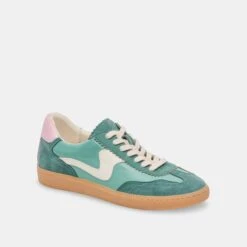 NOTICE SNEAKERS GREEN SUEDE(Notice Sneakers Green Suede) -Dolce Vita Sale Store DOLCEVITA SNEAKERS NOTICE WHITEGREENLEATHER 01